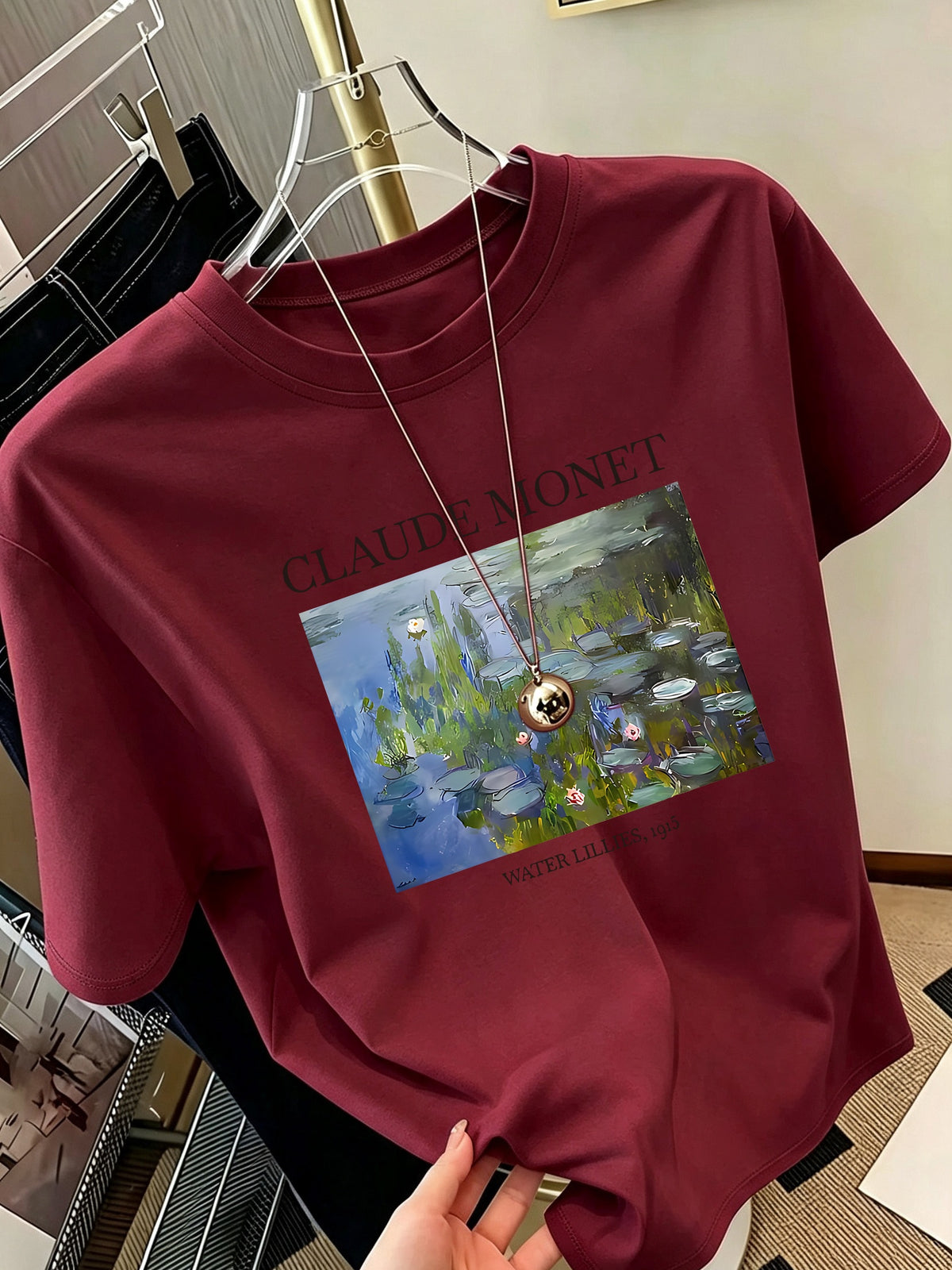T-shirt grande taille, manches courtes, toutes saisons, gros plan