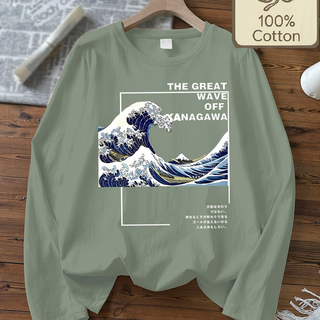 Robe grande taille, manches longues, toucher naturel, chaleur d'hiver — composition : 100% Coton