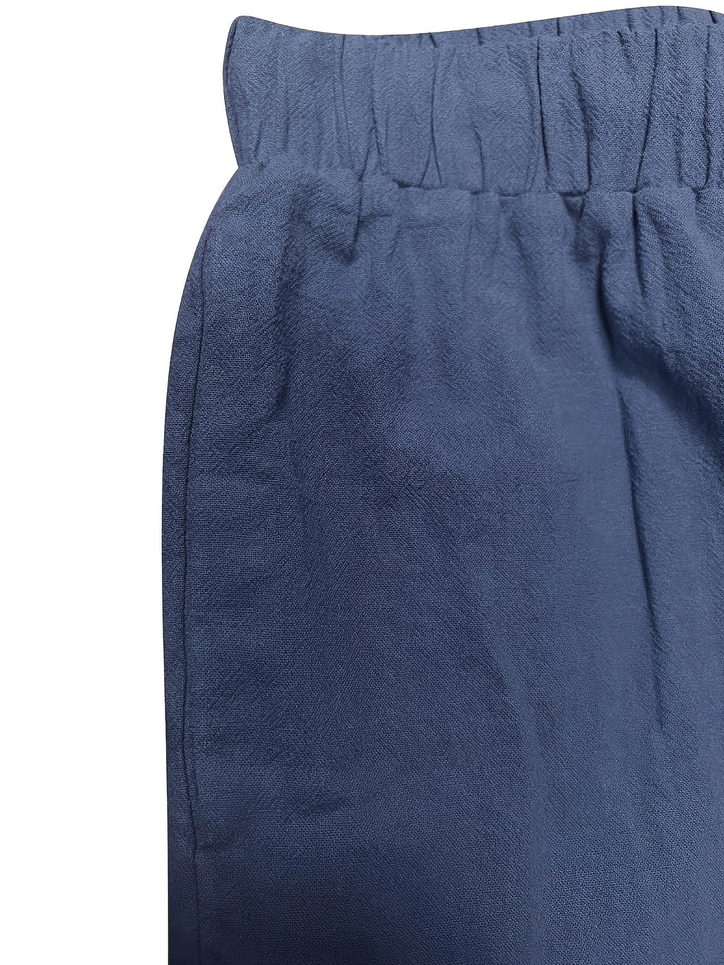 Ensemble grande taille en lin, coupe ample, tenue souple