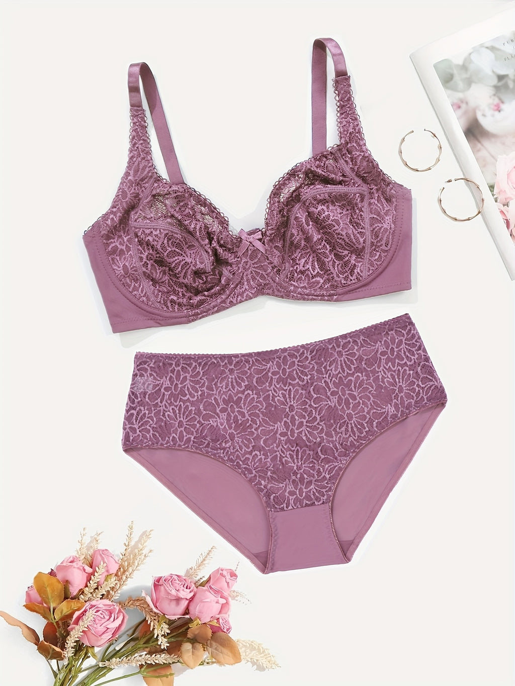 Ensemble lingerie grande taille, bonnet armaturé
