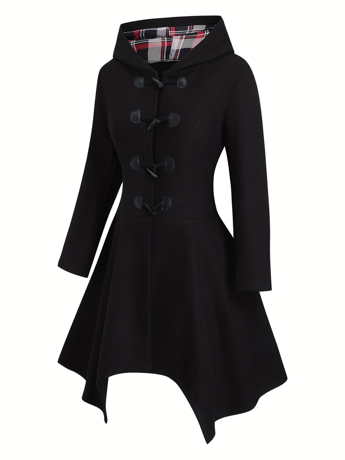 Manteau grande taille, capuche, manches longues, chaleur d'hiver Image