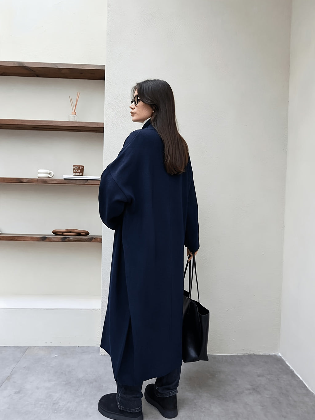 Gilet grande taille, coupe oversize, toucher moelleux, chaleur d'hiver, porté de face