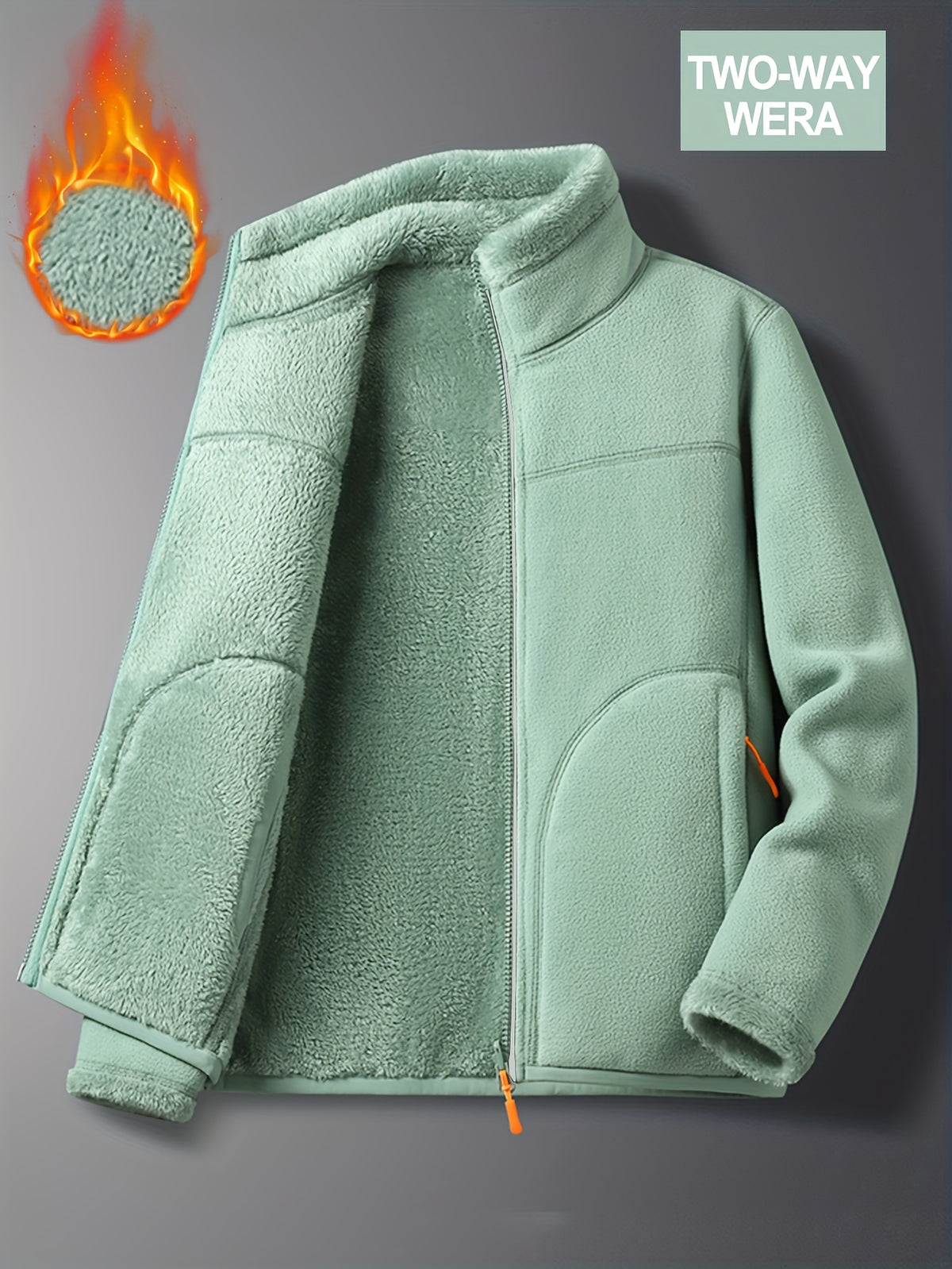 Veste grande taille, chaleur d'hiver, esprit sportif, vue de profil