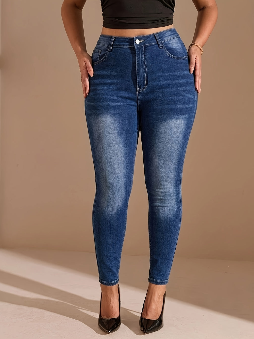 Jean grande taille, toucher naturel