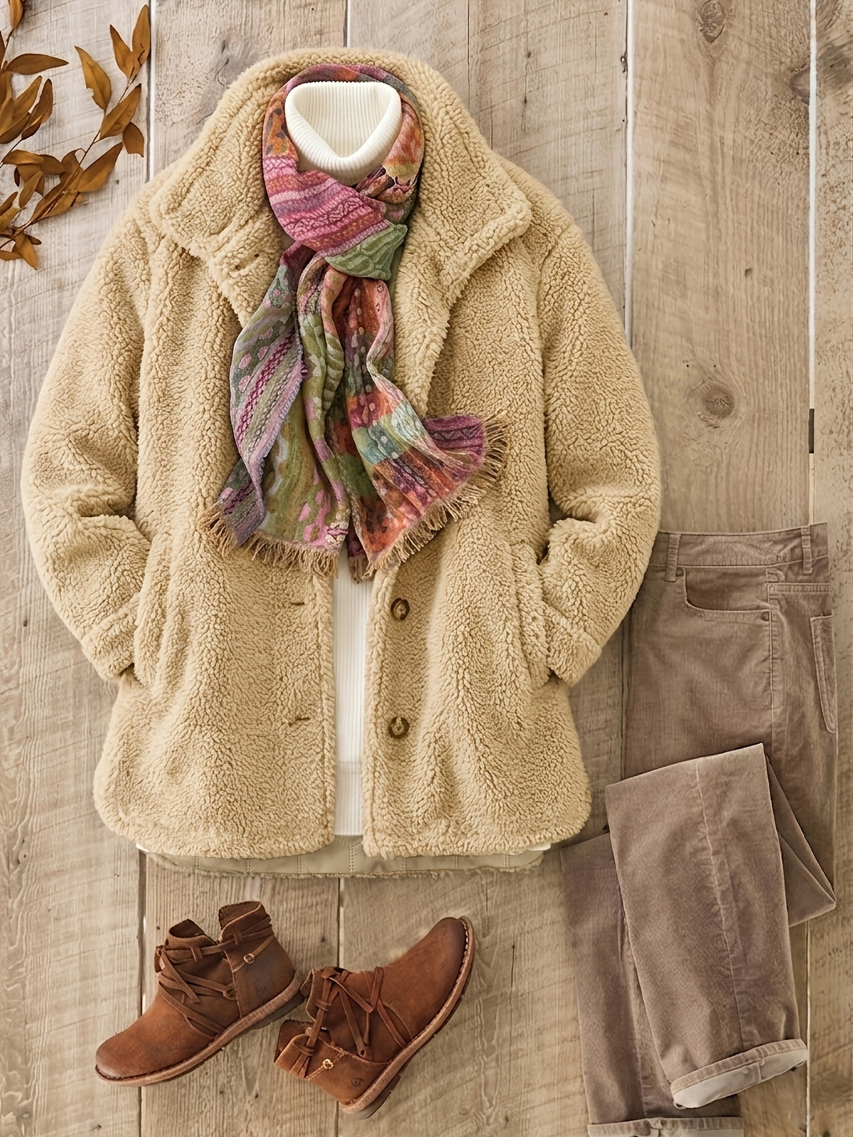 Manteau grande taille, coupe ample, capuche, manches longues — composition : 100% Polyester