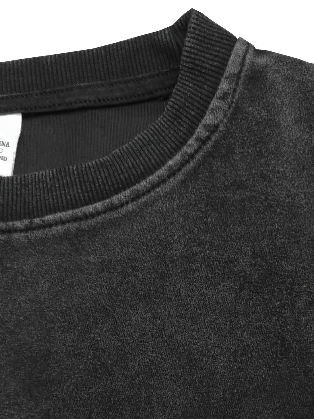 Sweat grande taille, col rond, toucher naturel, chaleur d'hiver, vu de dos