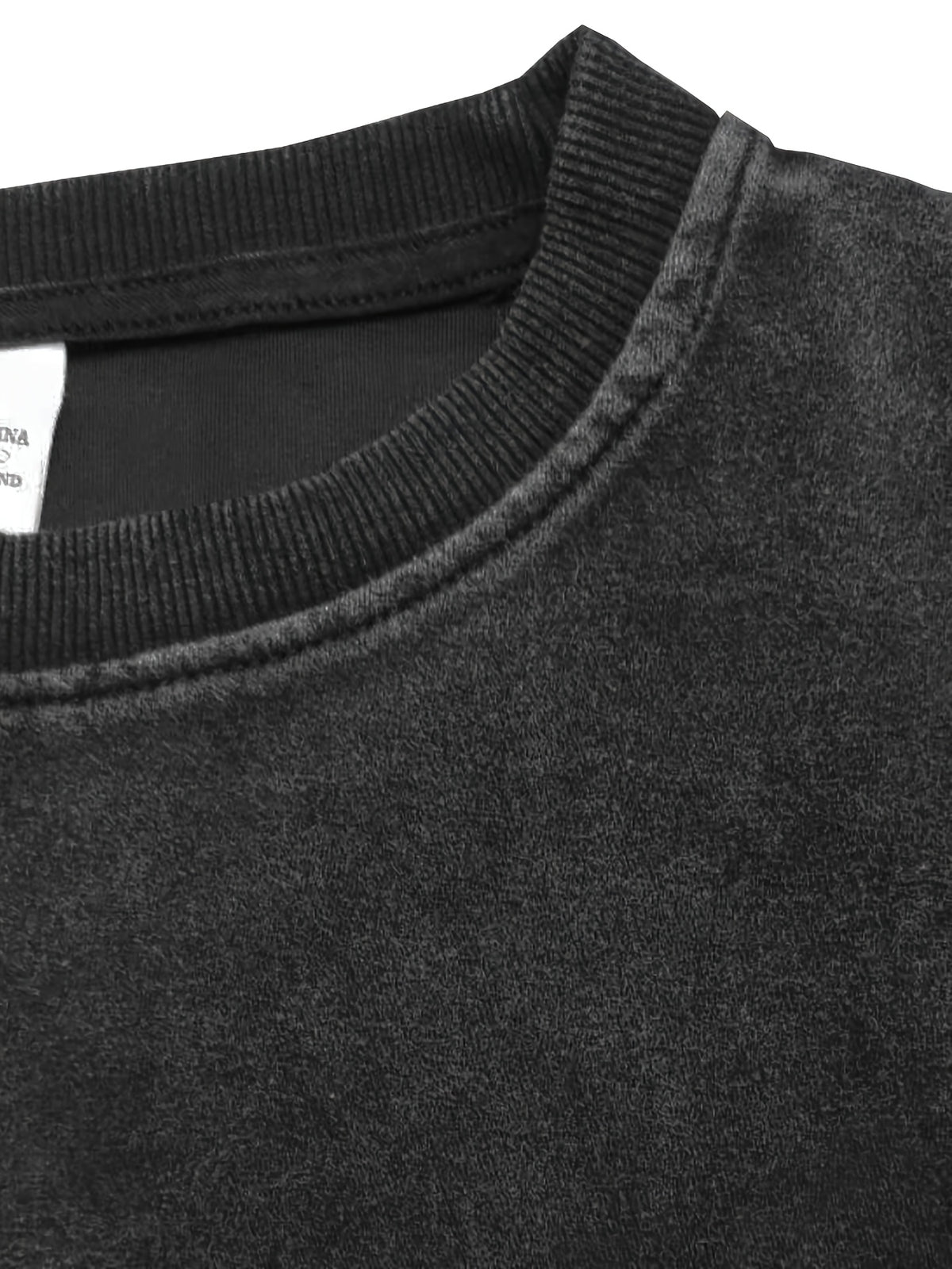 Sweat grande taille, col rond, toucher naturel, chaleur d'hiver, vu de dos