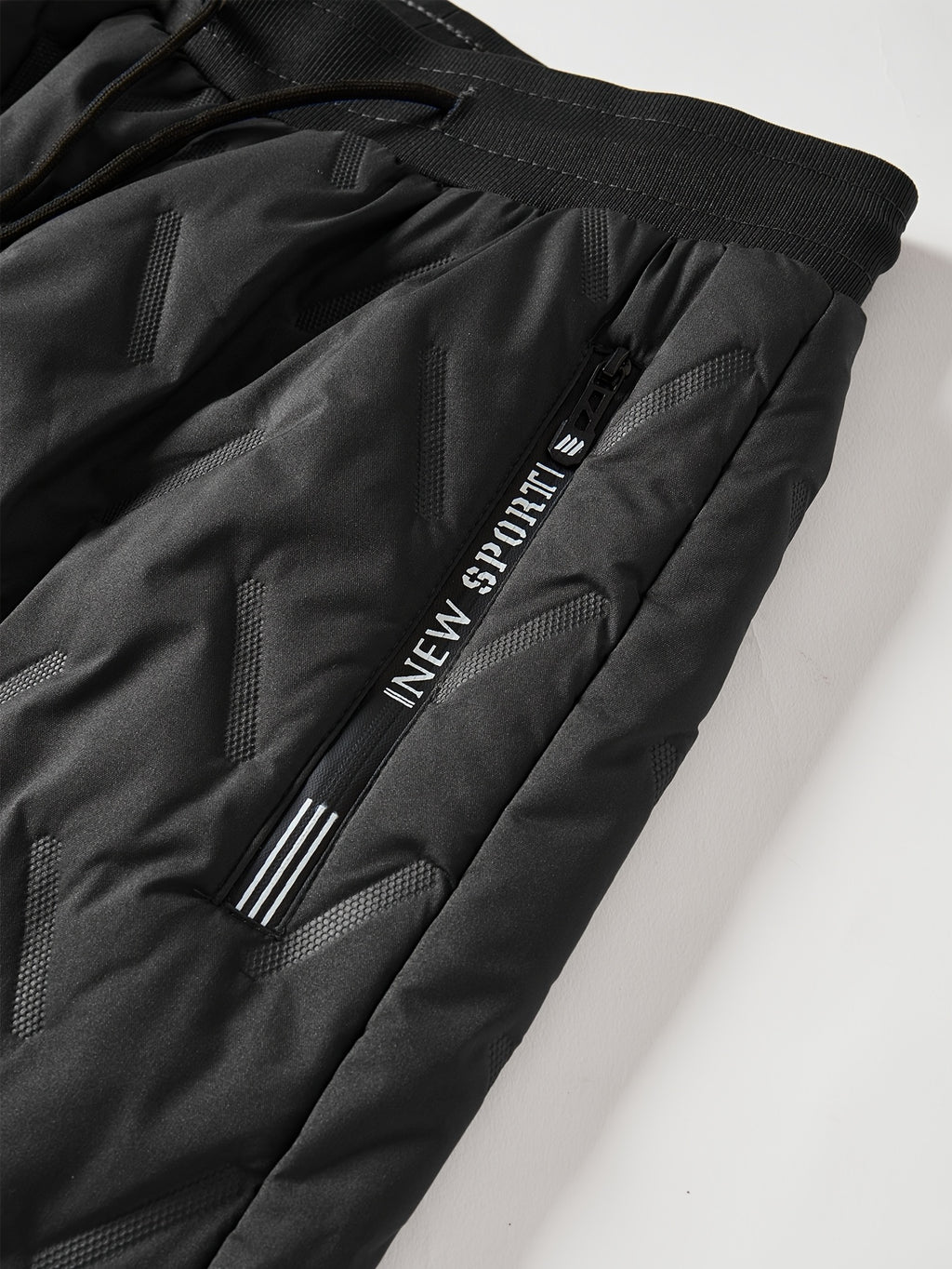 Pantalon de sport grande taille — Matelassé doublé sherpa d'hiver