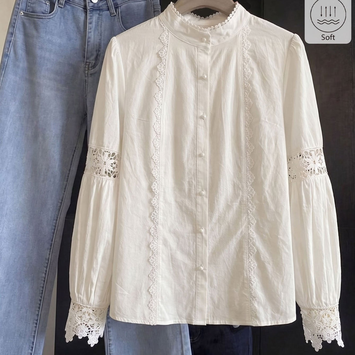 Blouse grande taille — matière : coton Image