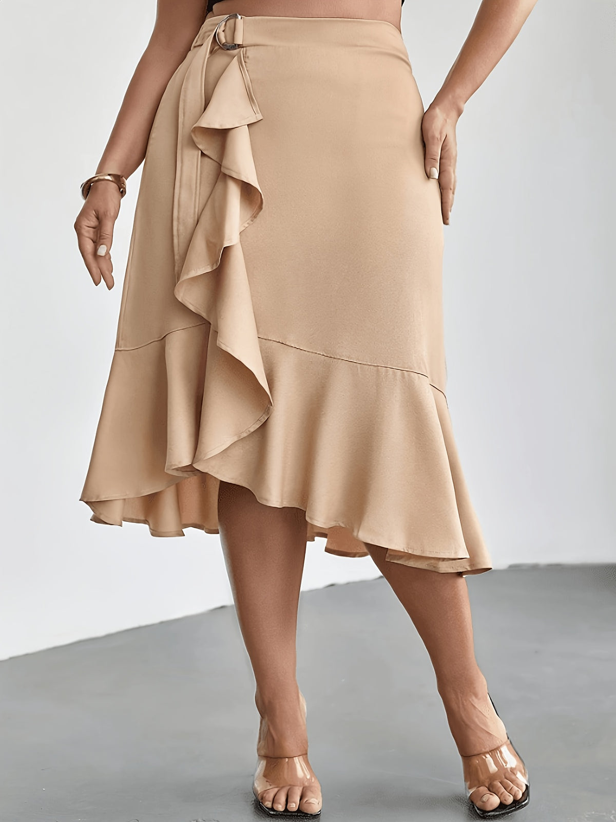 Jupe grande taille, allure élégante Image