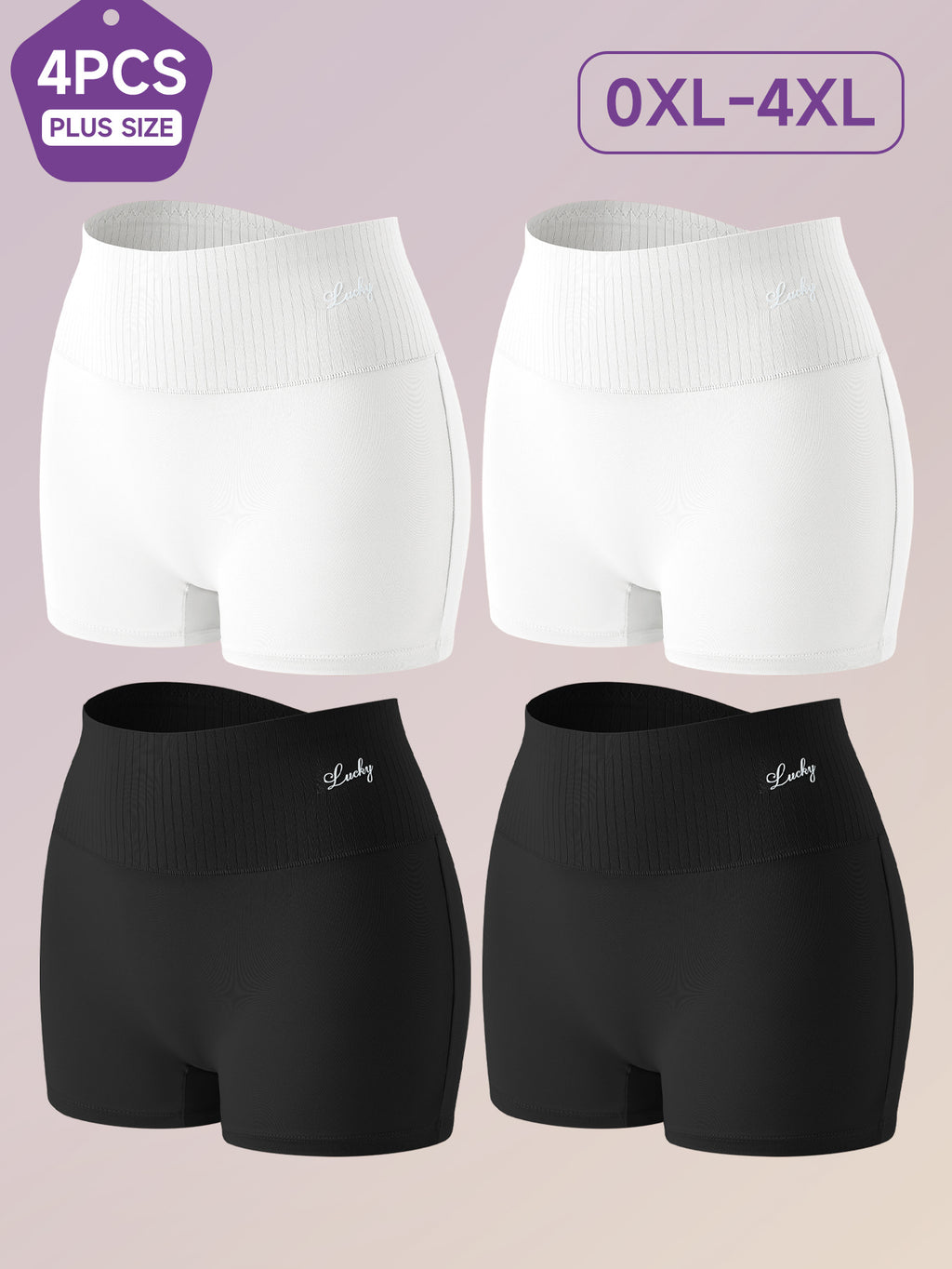 Short grande taille à rayures, coupe ajustée — composition : 86% Polyester, 14% Élasthanne