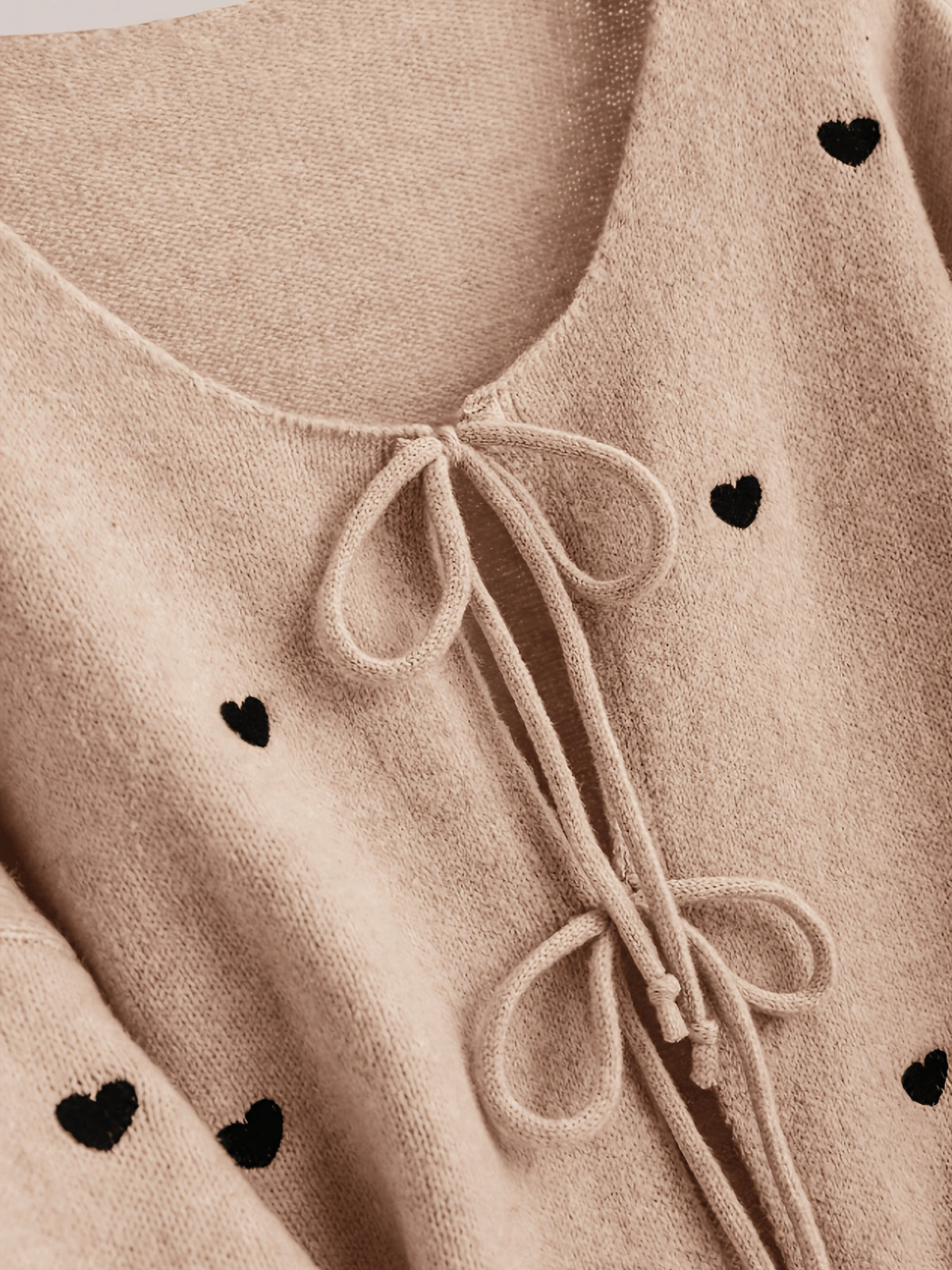 Cardigan grande taille à rayures, coupe oversize, col rond, cordon de serrage — composition : 100% Polyester Image