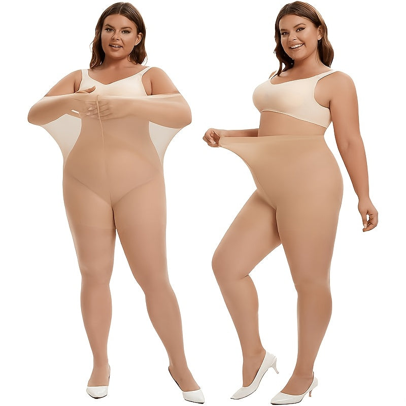 Collant grande taille — Effet gainant, détail du tissu