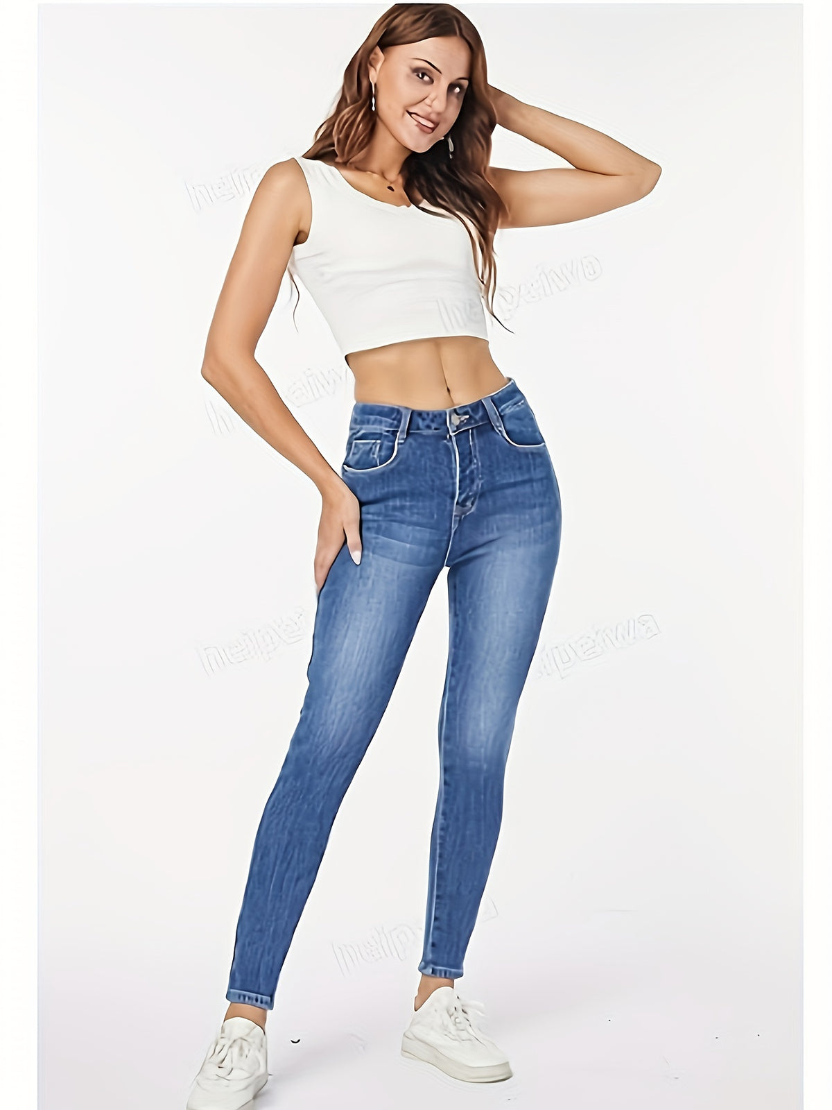 Pantalon grande taille, tenue franche, chaleur d'hiver