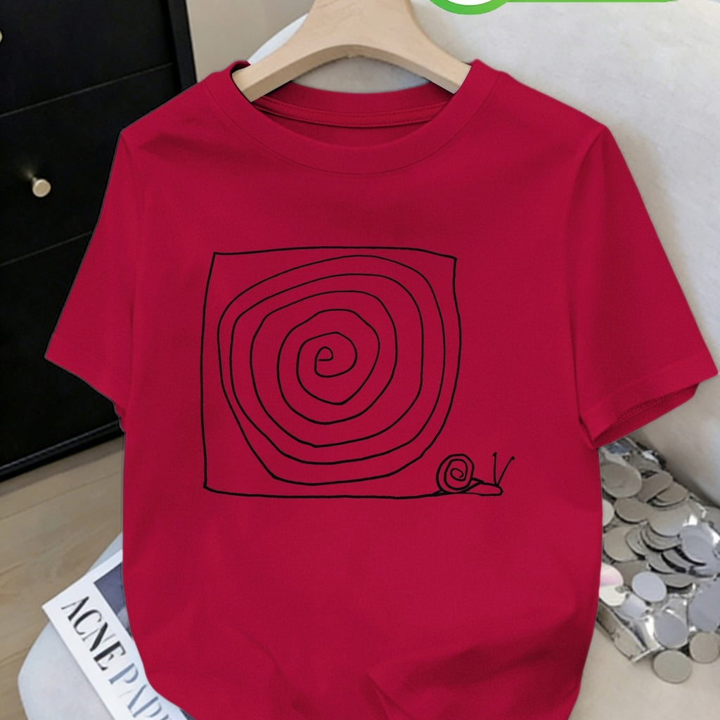 T-shirt grande taille, coupe ample, col rond, manches courtes, détail du tissu