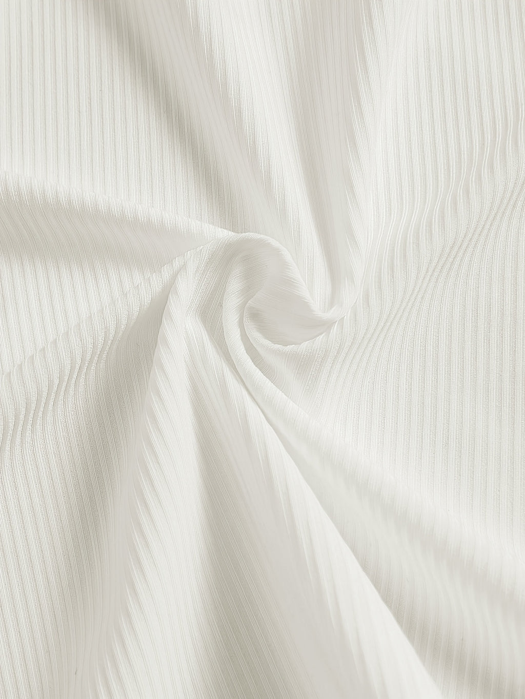 Haut grande taille à bonnets intégrés — Manches longues blanc