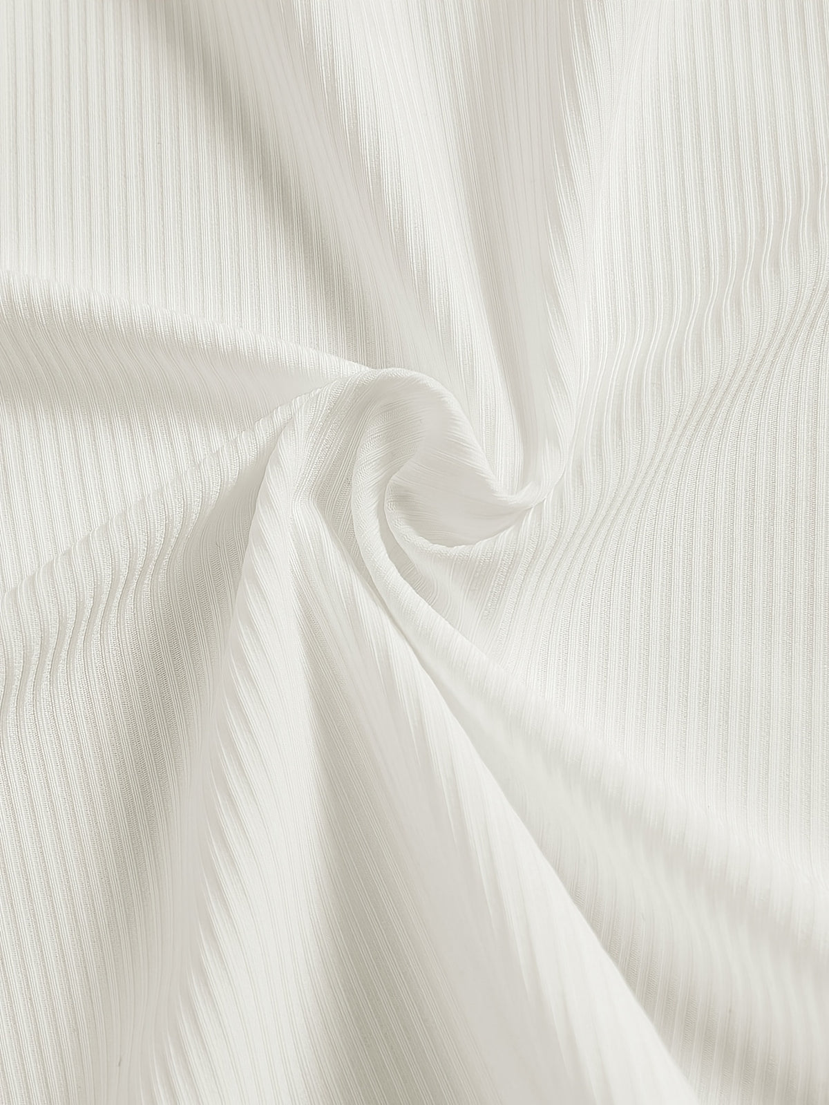 Haut grande taille à bonnets intégrés — Manches longues blanc