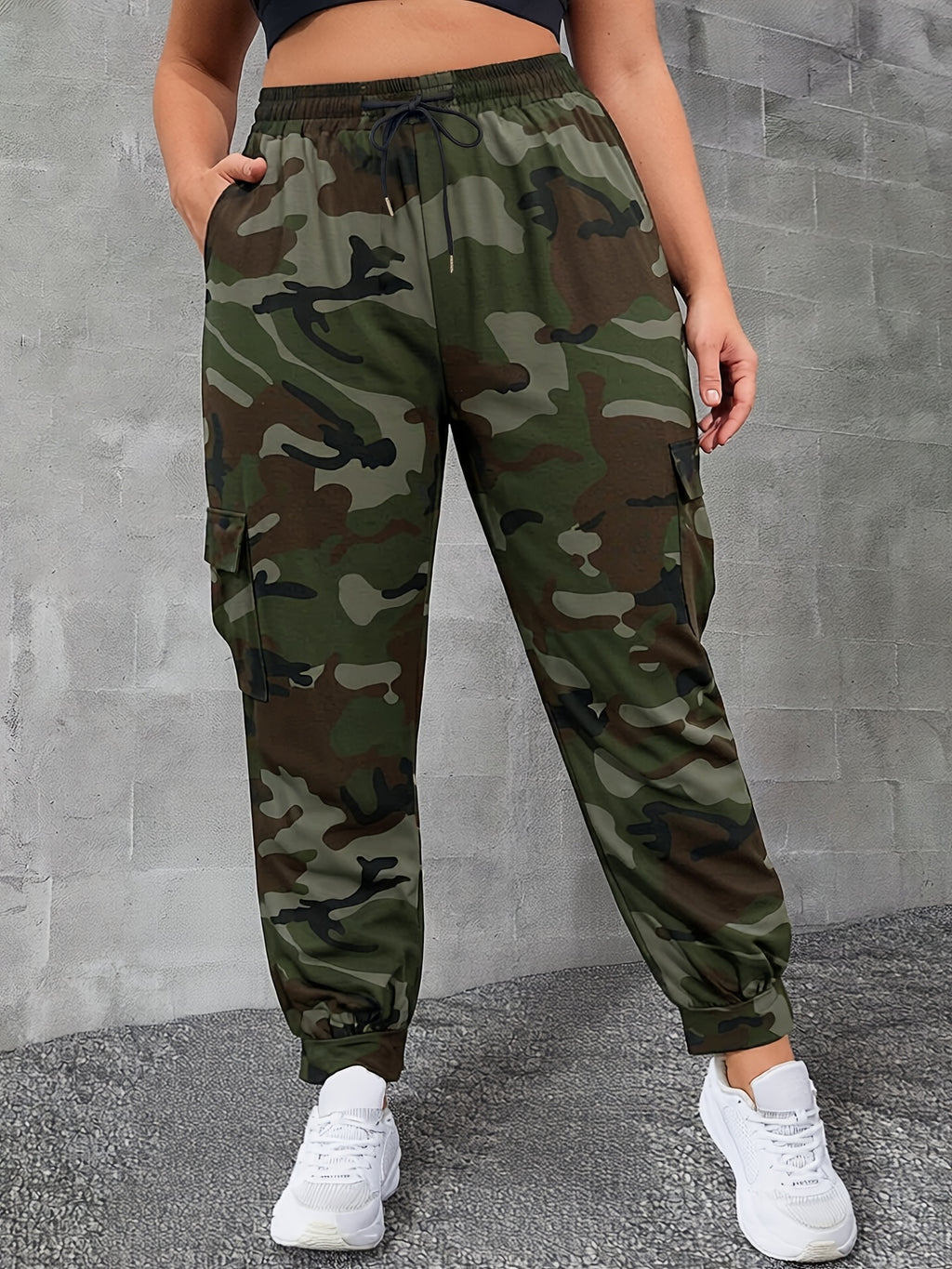 Pantalon cargo grande taille — Trois camouflages au choix