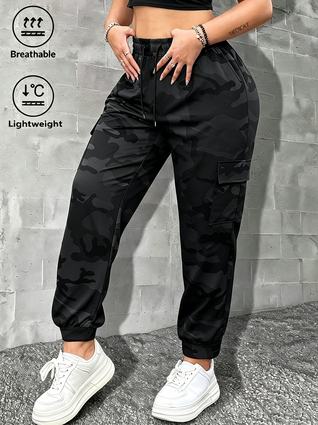 Pantalon cargo grande taille — Trois camouflages au choix