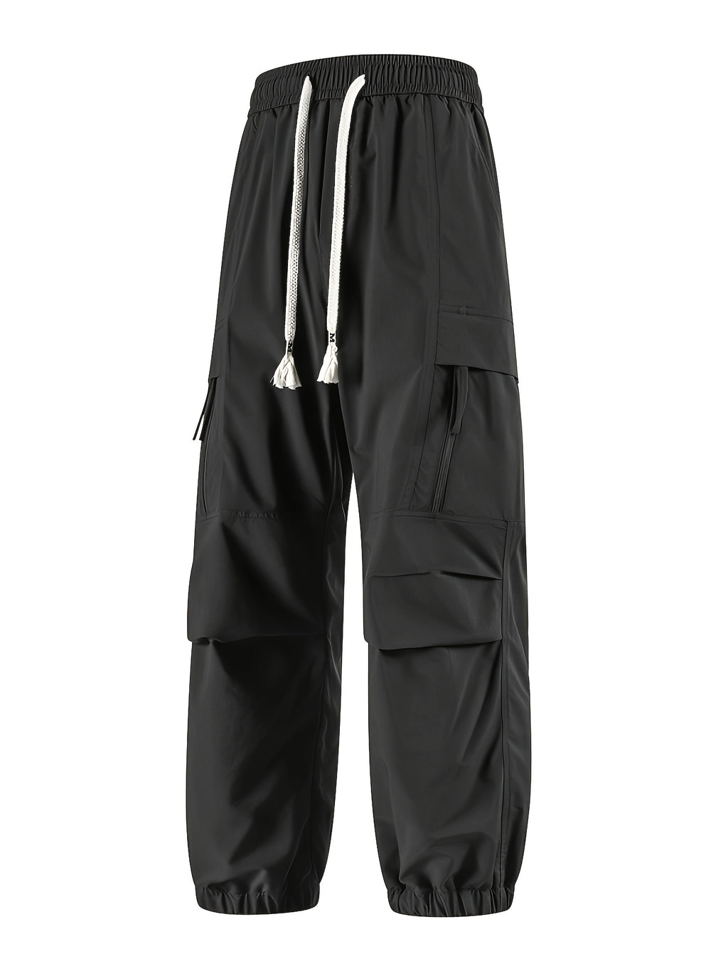 Pantalon jogging grande taille — Zip sur la cuisse droite
