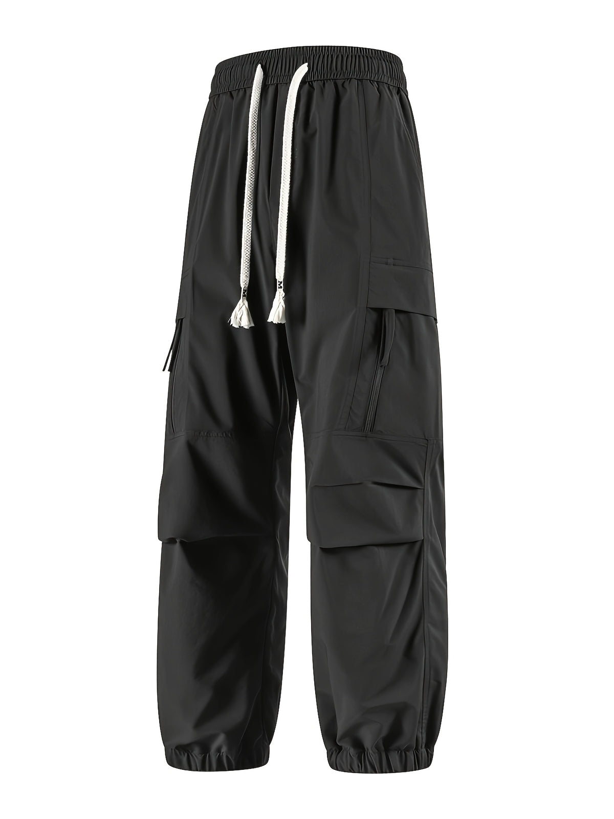 Pantalon jogging grande taille — Zip sur la cuisse droite