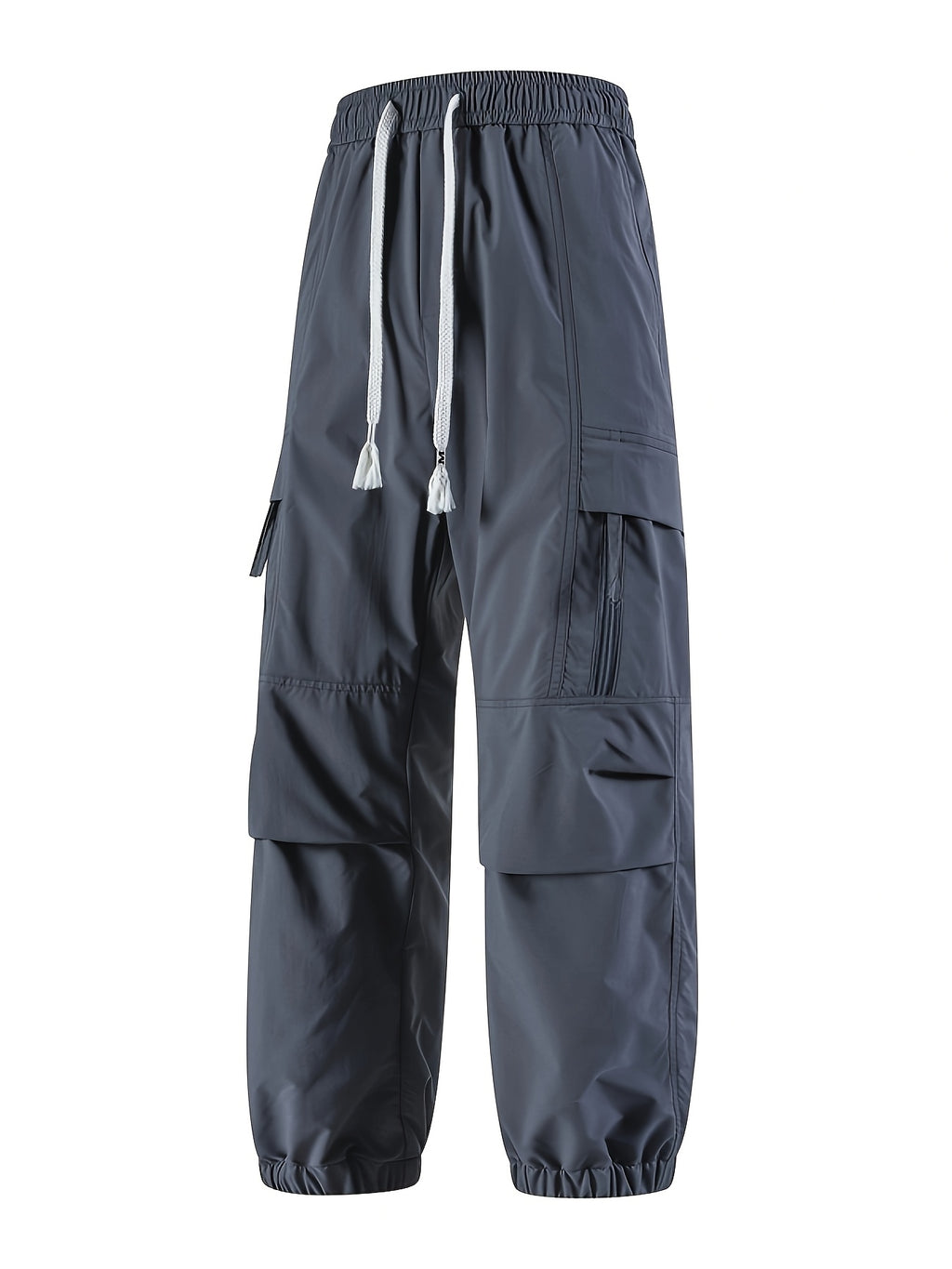 Pantalon jogging grande taille — Zip sur la cuisse droite