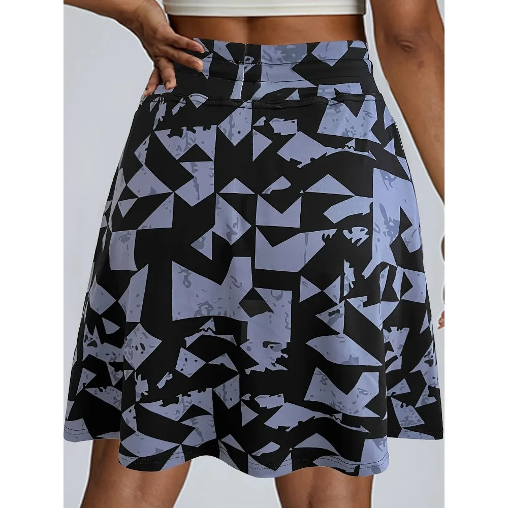 Jupe-short grande taille, taille haute et short intégré Image
