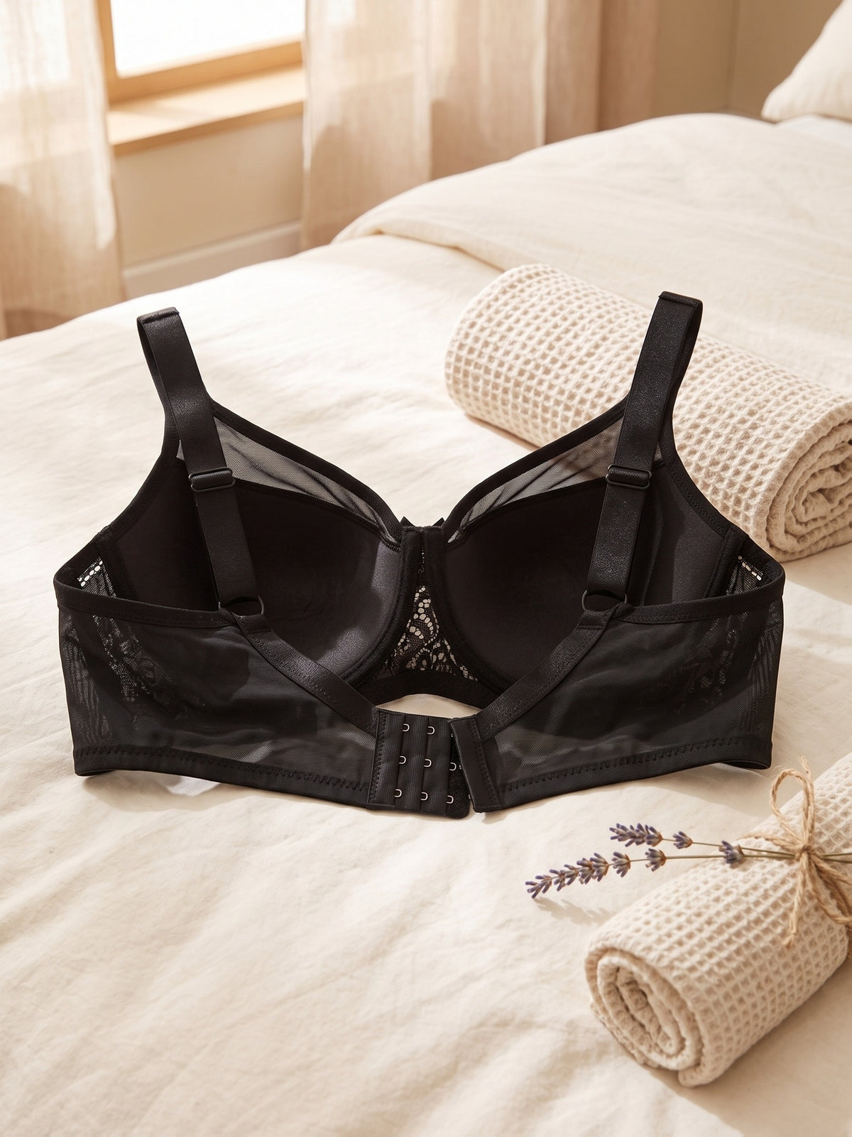 Lot de 2 soutiens-gorge grande taille — Noir et taupe rosé