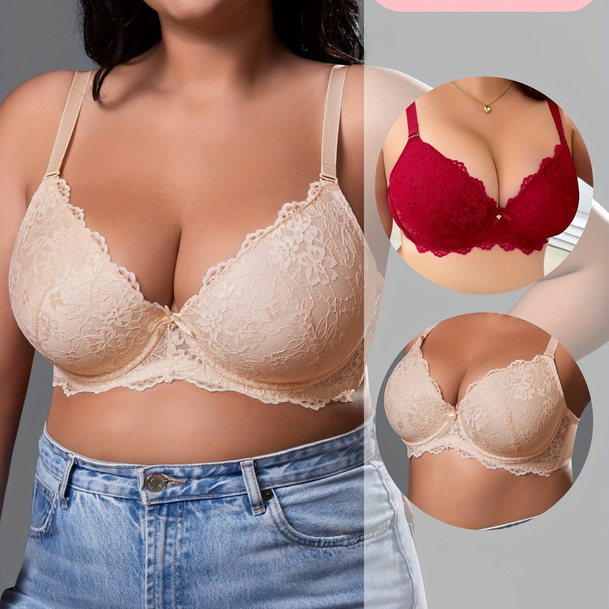 Rose Crevette Nouveau + Échantillon Rouge