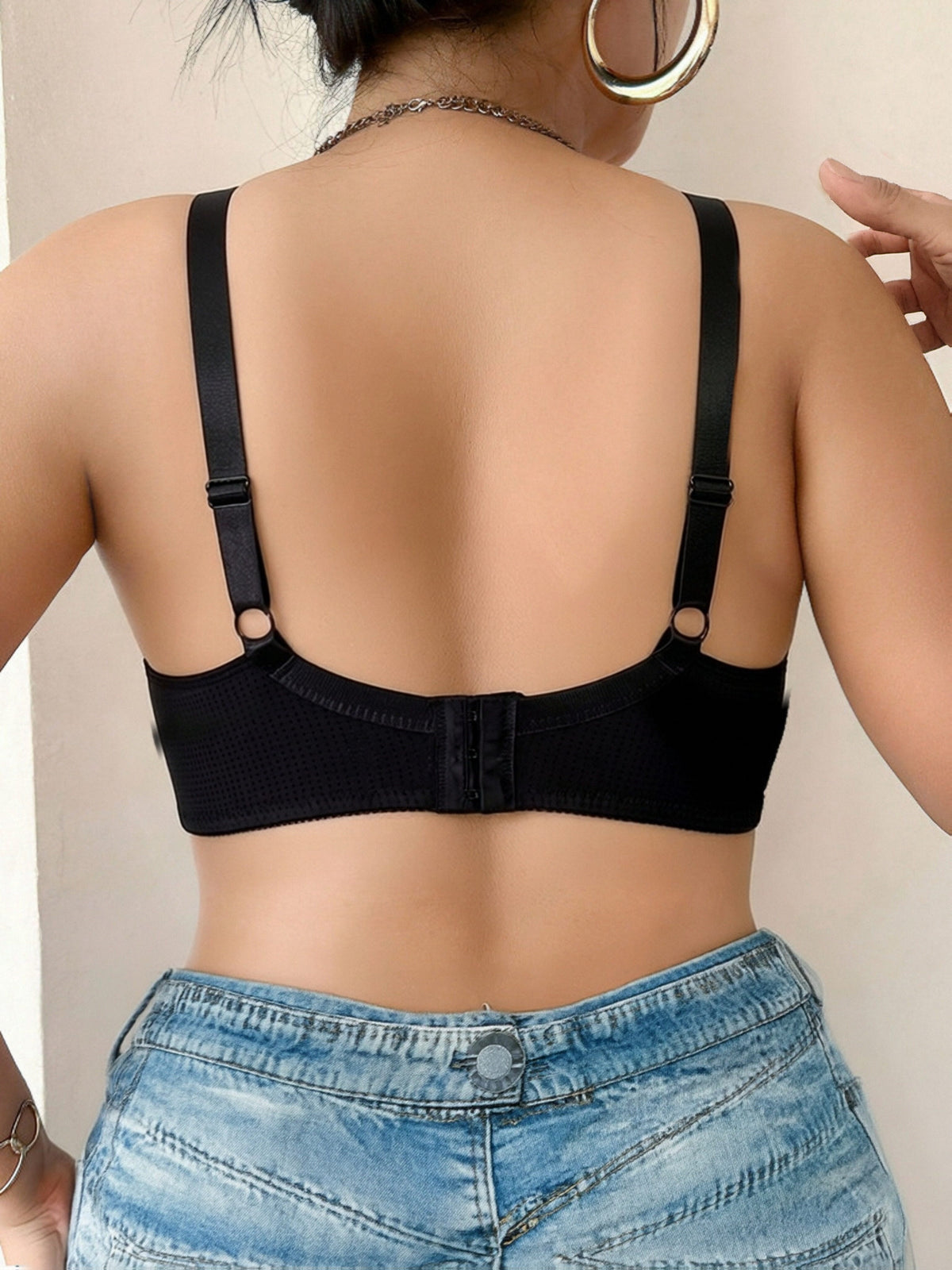 Lot de 2 soutiens-gorge grande taille — Maille gaufrée, dentelle