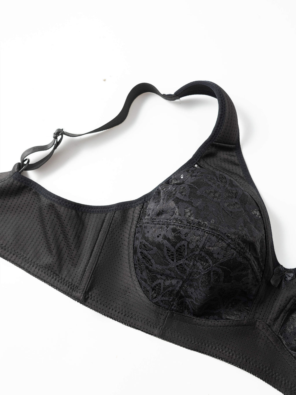 Lot de 2 soutiens-gorge grande taille — Maille gaufrée, dentelle