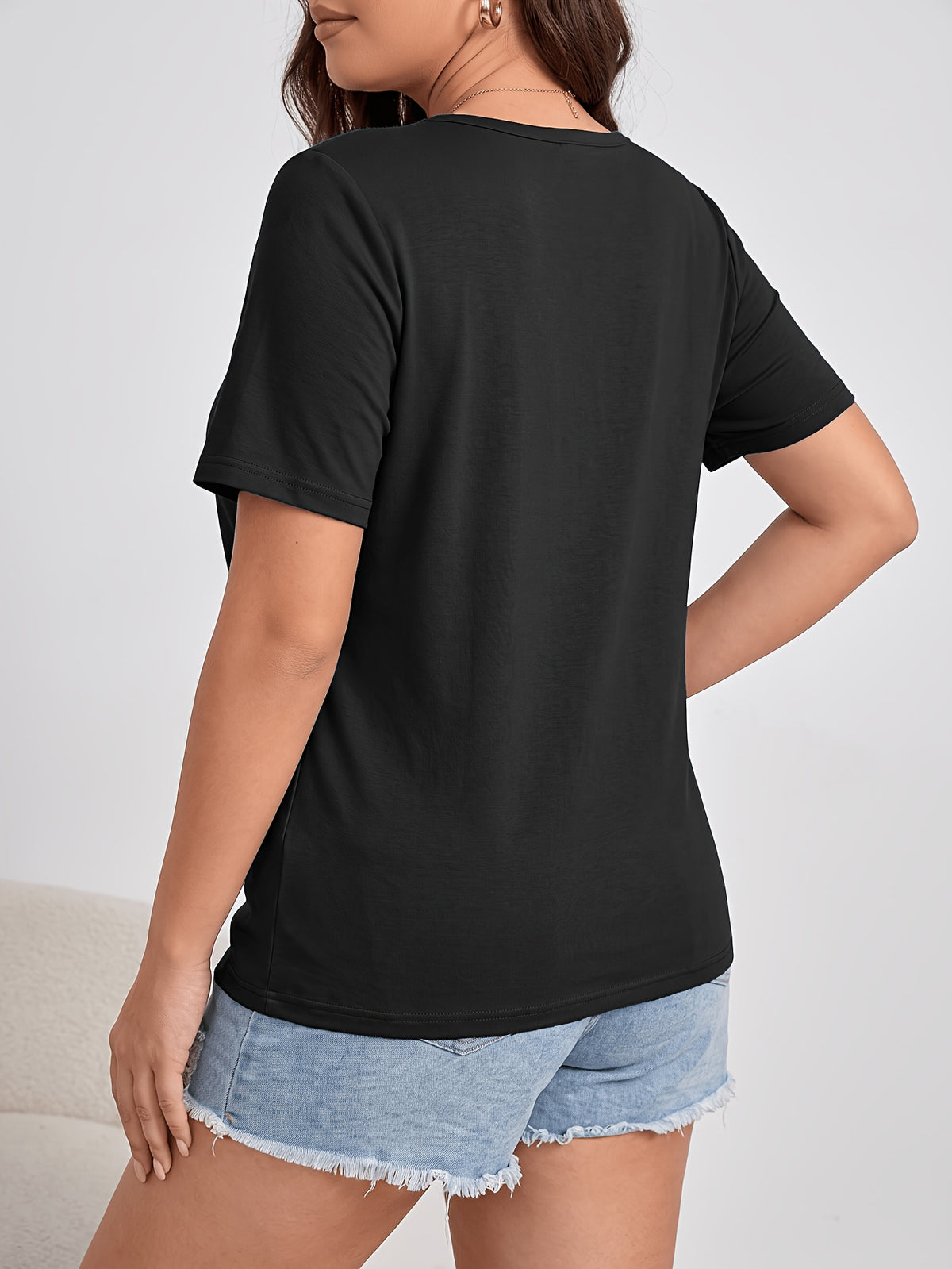 Lot de 2 tee-shirts grande taille — Soutien-gorge intégré