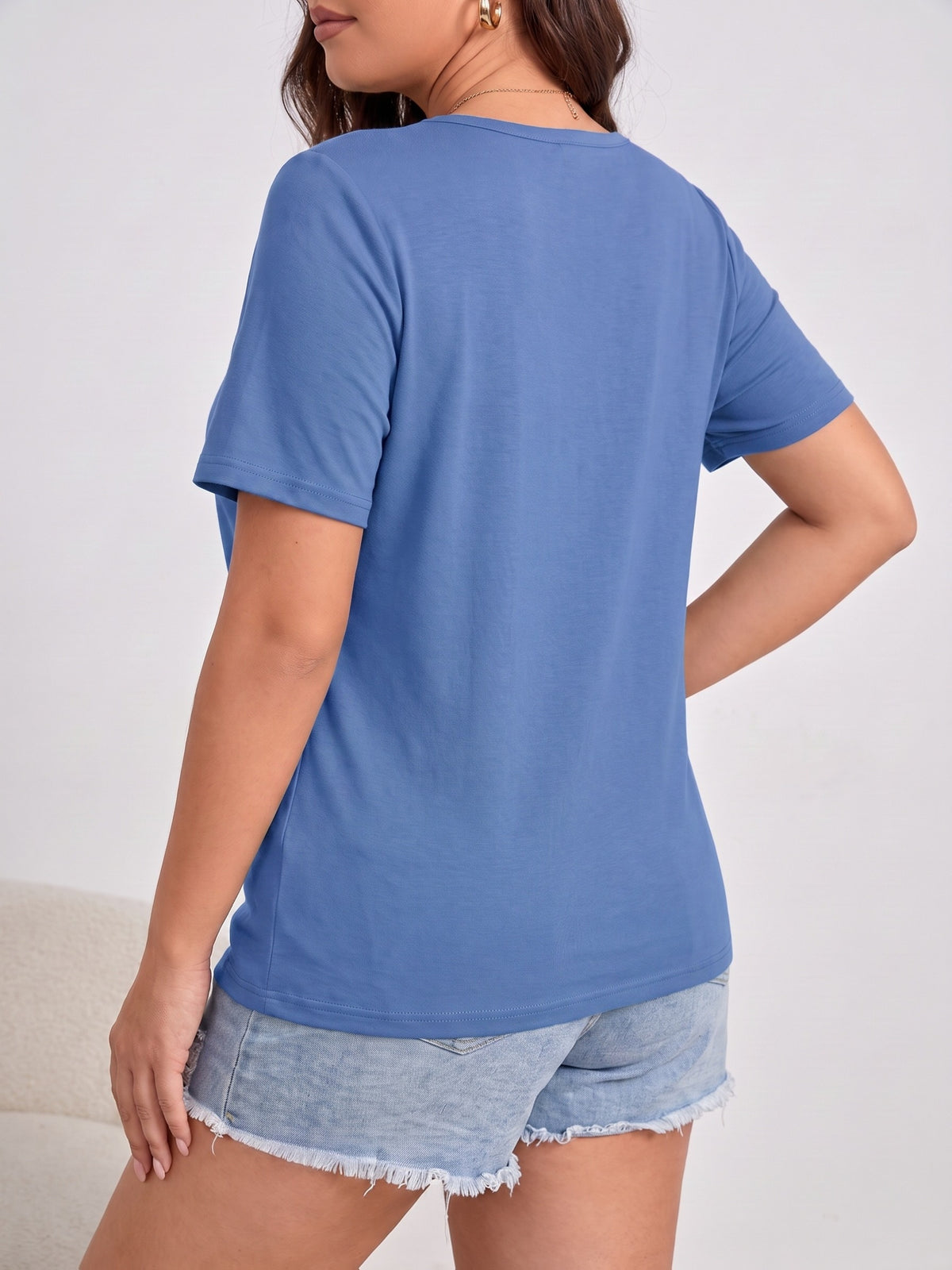 Lot de 2 tee-shirts grande taille — Soutien-gorge intégré