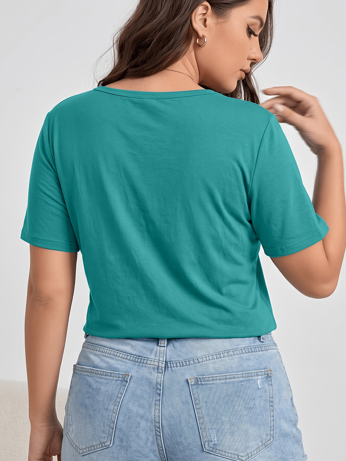 Lot de 2 tee-shirts grande taille — Soutien-gorge intégré