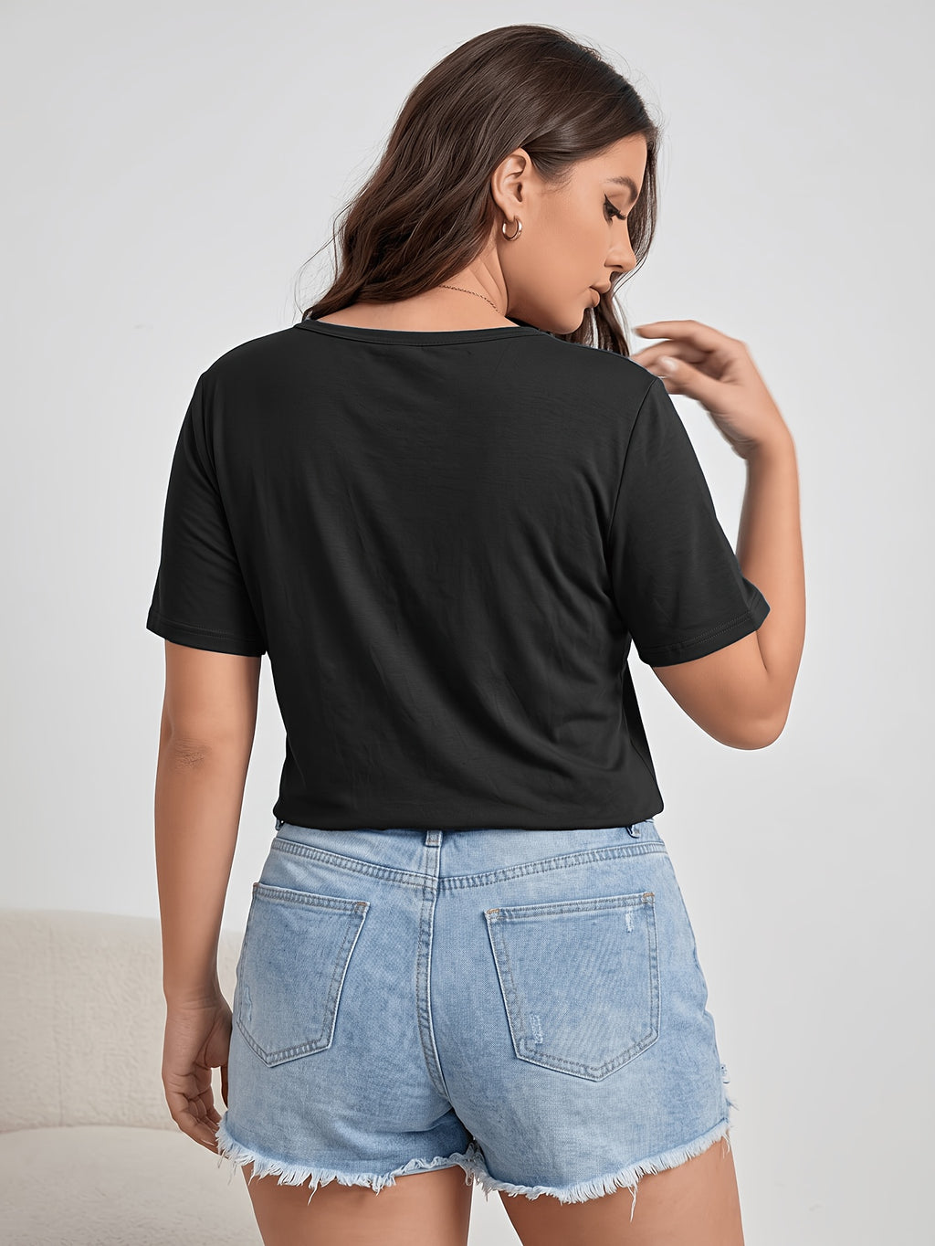Lot de 2 tee-shirts grande taille — Soutien-gorge intégré