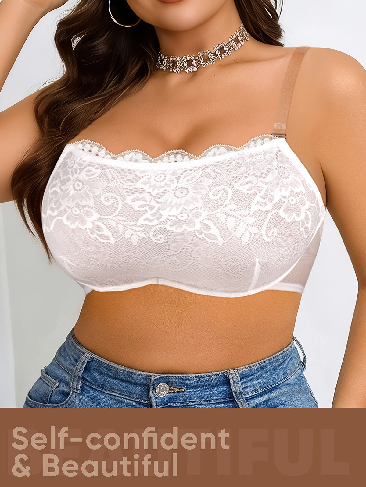 Lot de 3 bandeaux grande taille, dentelle et flancs résille