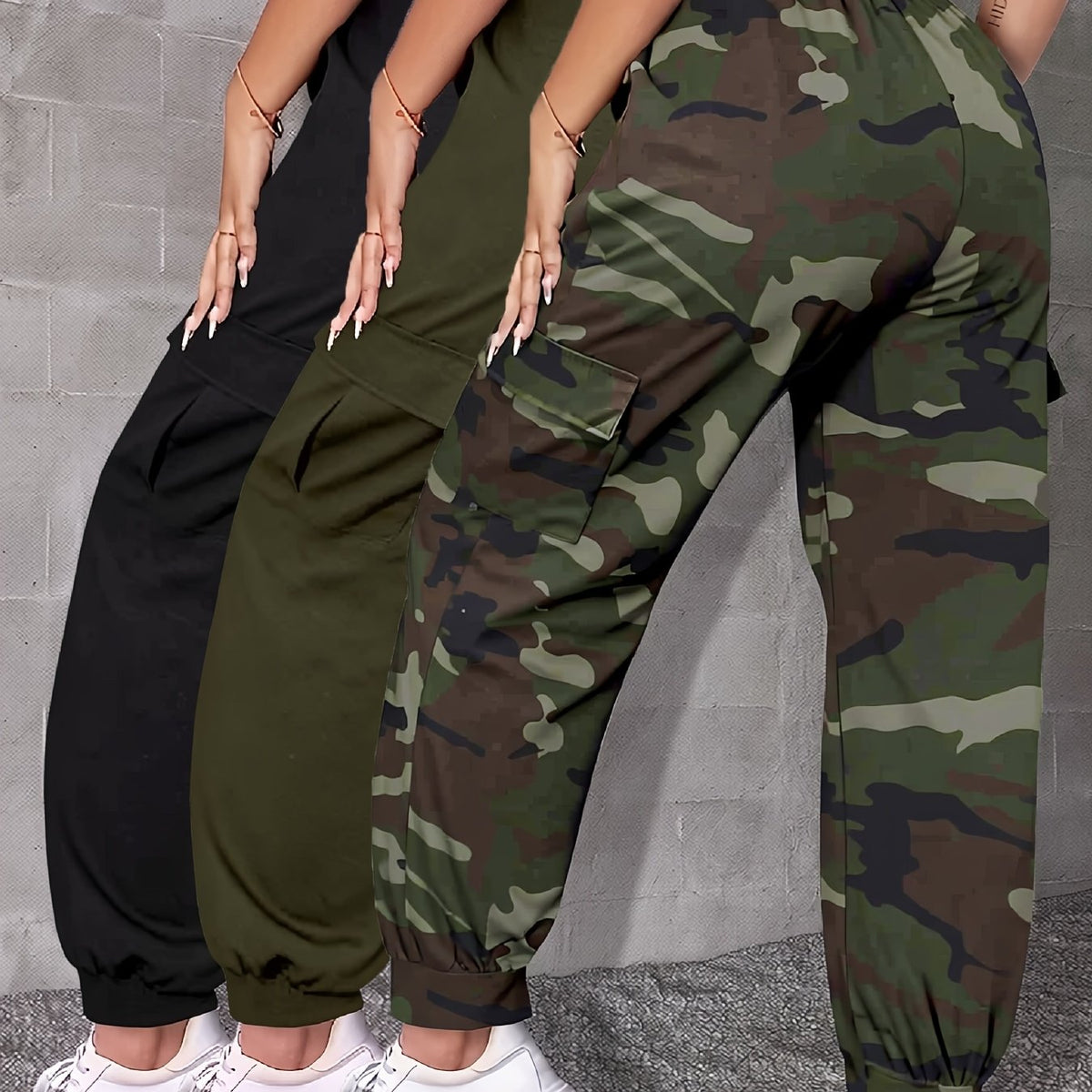 Noir + Vert + Camouflage Image