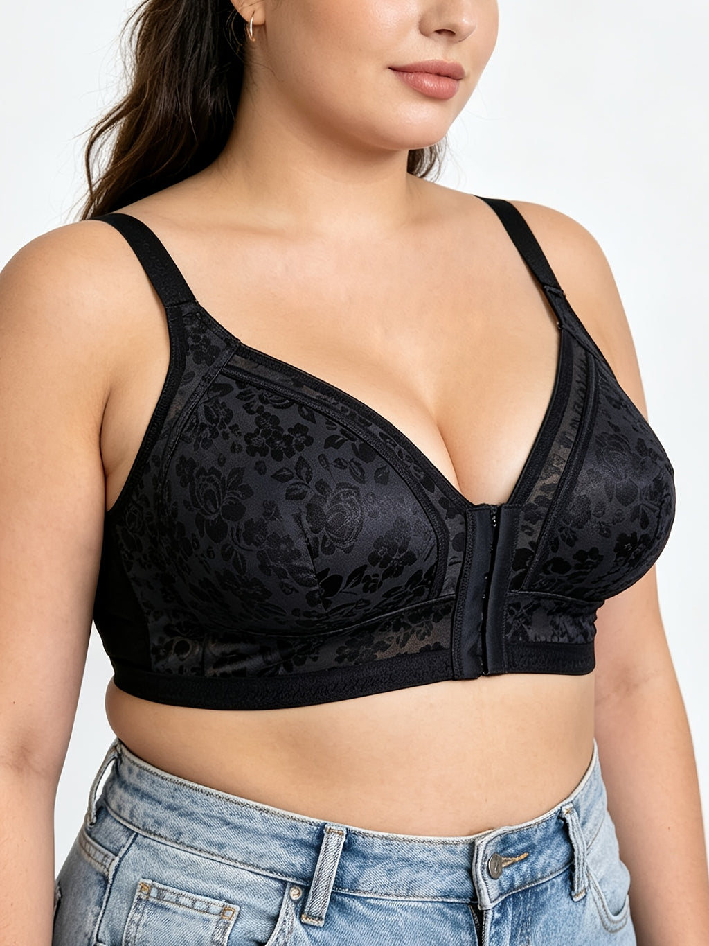Soutien-gorge grande taille — Trois pièces agrafées devant
