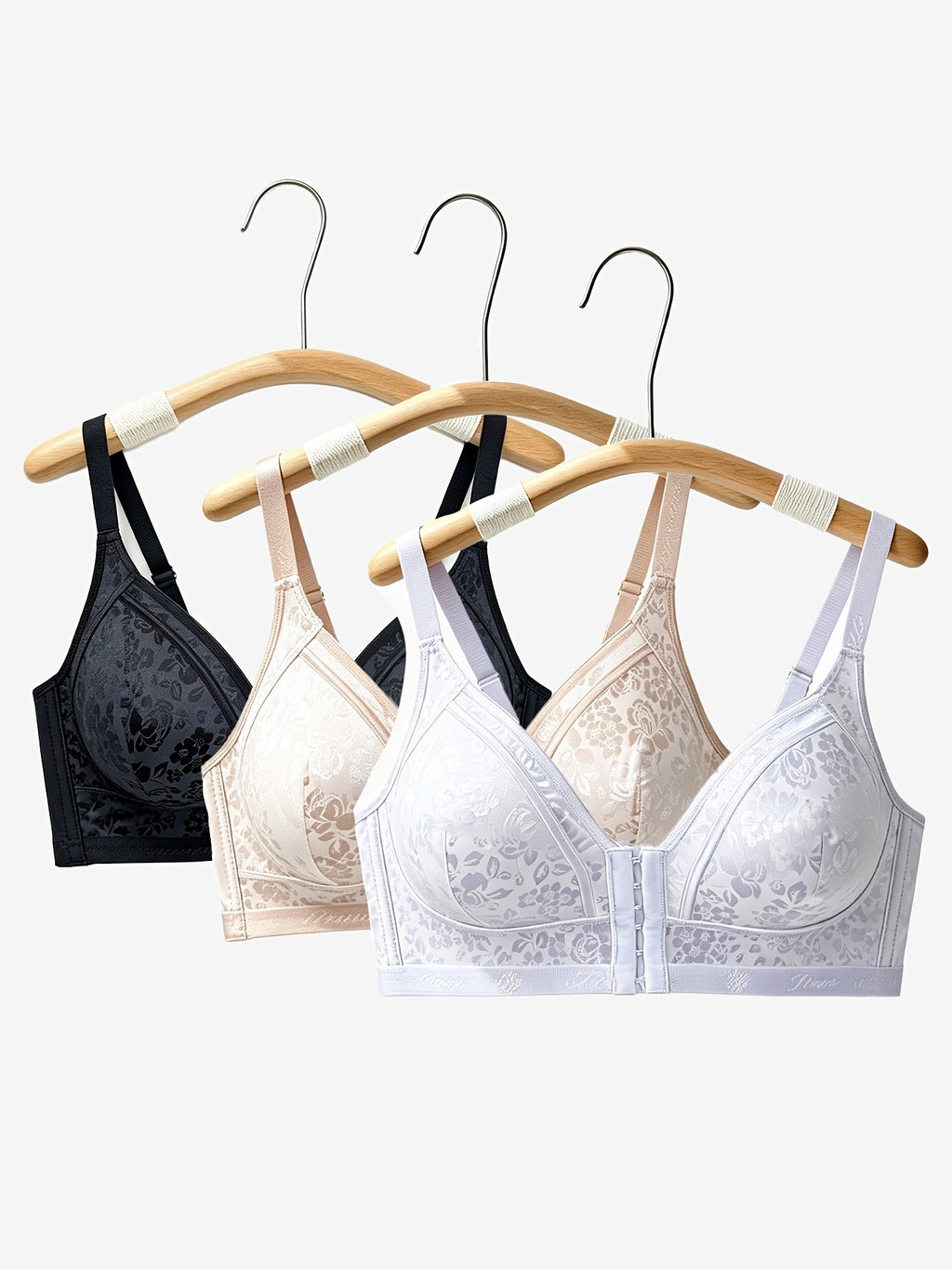 Soutien-gorge grande taille — Trois pièces agrafées devant