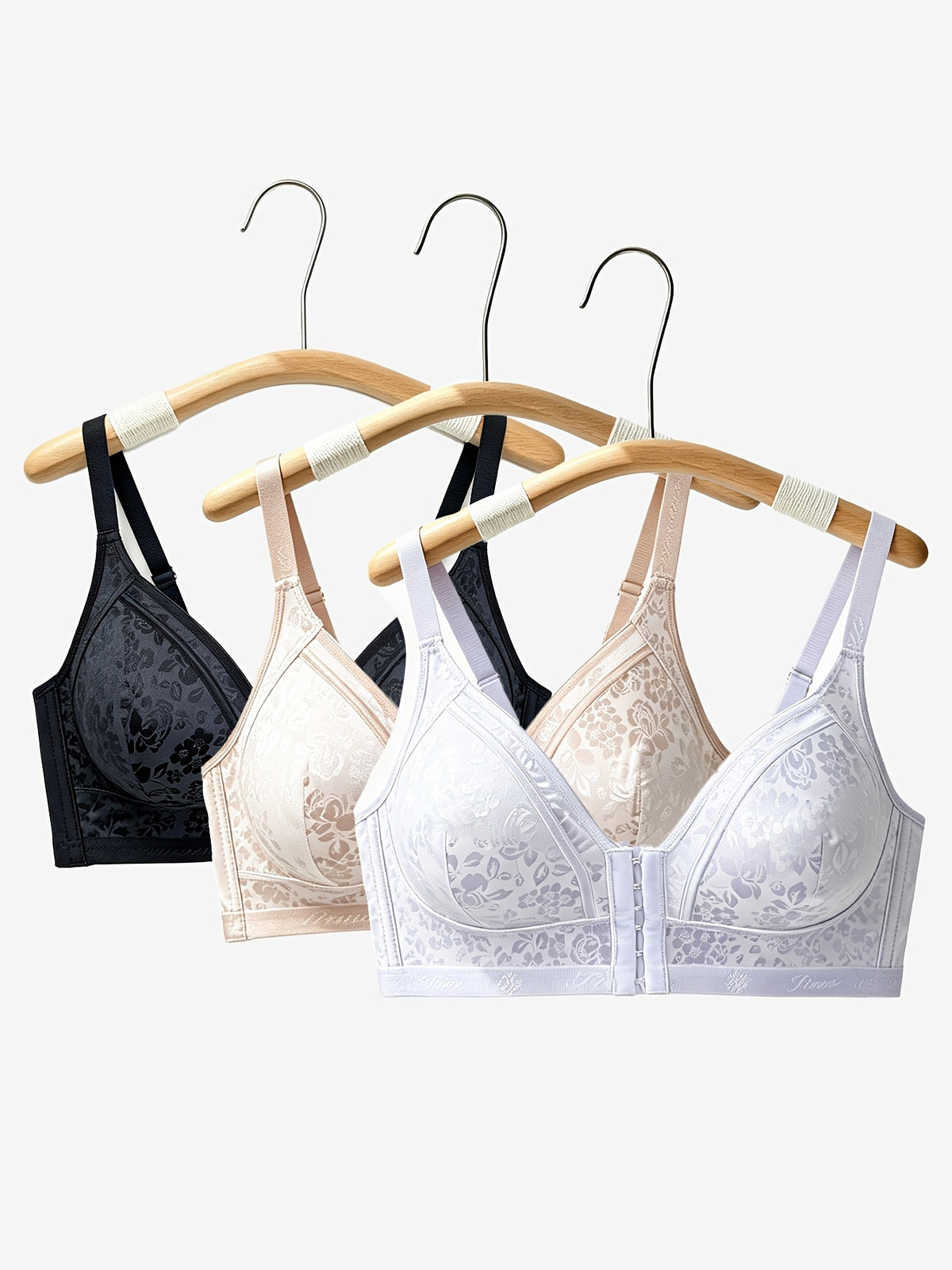 Soutien-gorge grande taille — Trois pièces agrafées devant