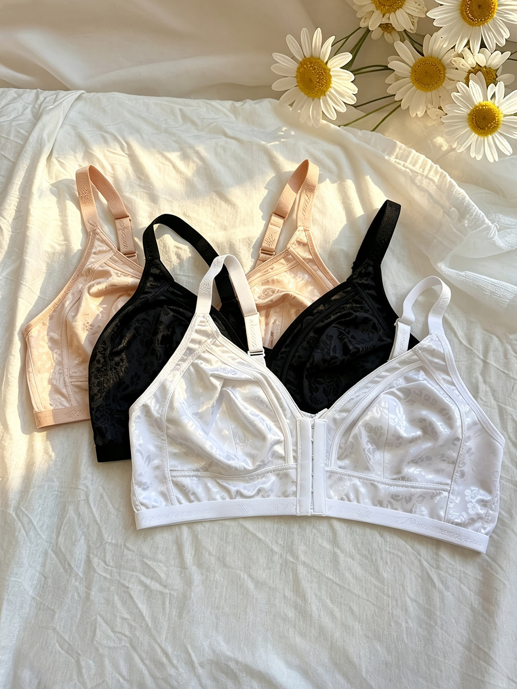 Soutien-gorge grande taille — Trois pièces agrafées devant