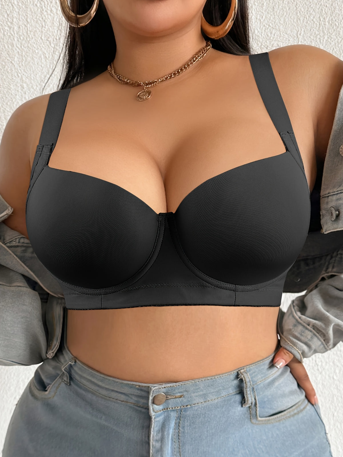 Lot de 3 soutiens-gorge grande taille, coques thermoformées