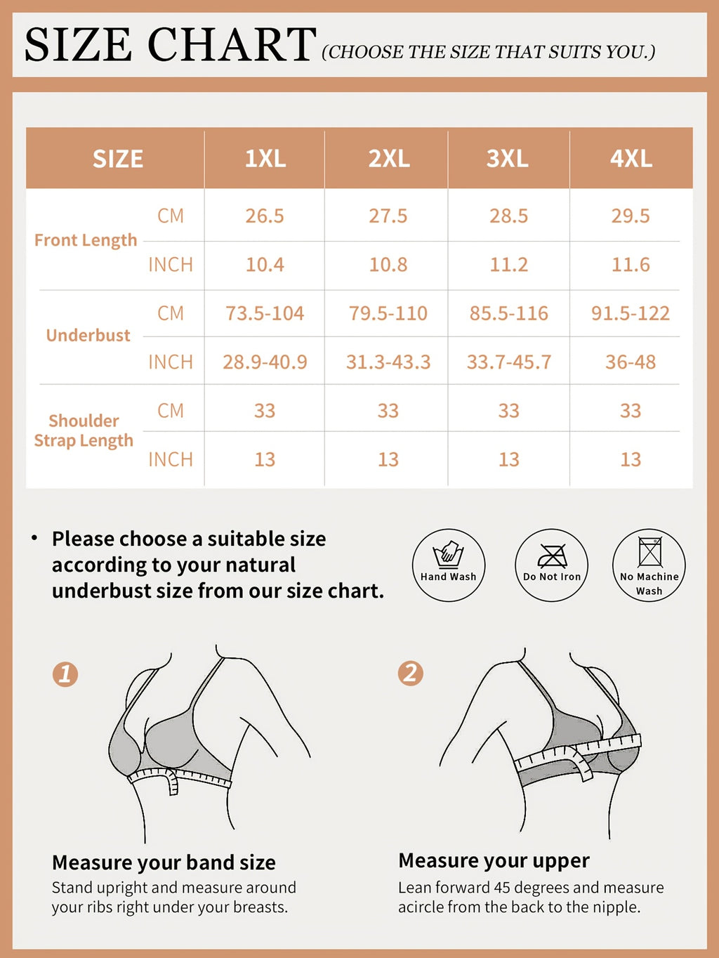 Lot de 3 soutiens-gorge grande taille — Bandes de silicone aux ailes