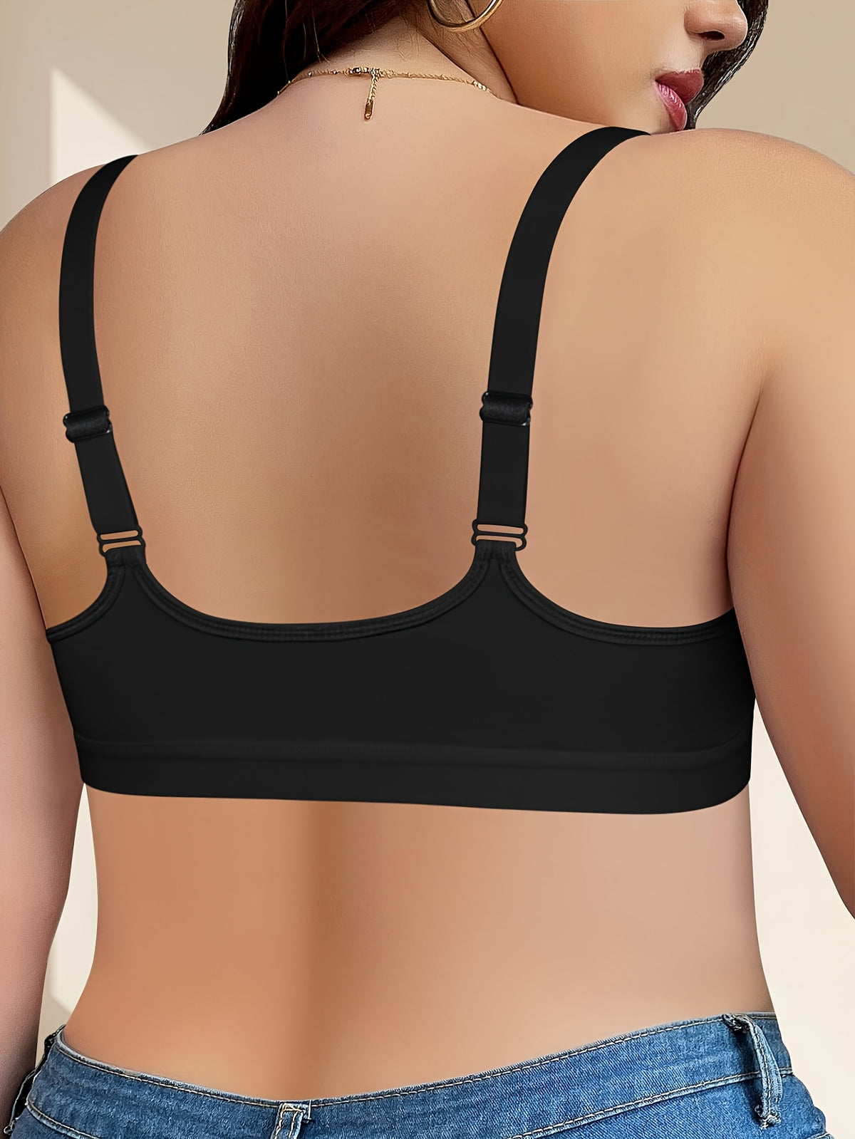 Soutien-gorge grande taille — Lot de 4, dentelle, agrafes devant