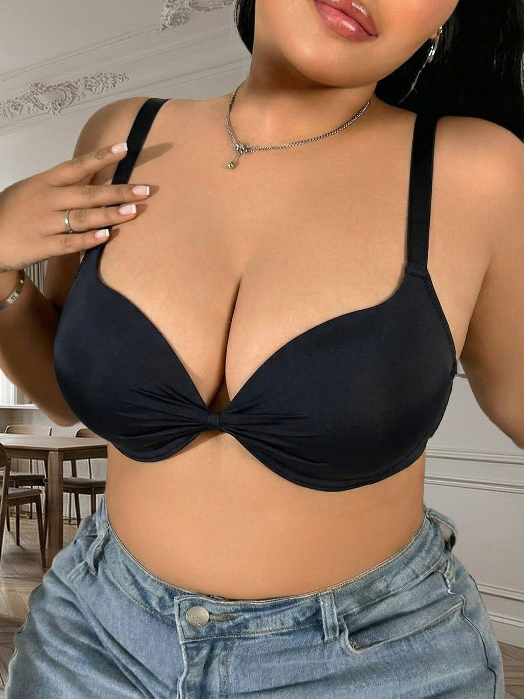 Lot de 2 soutiens-gorge grande taille — Nœud central drapé