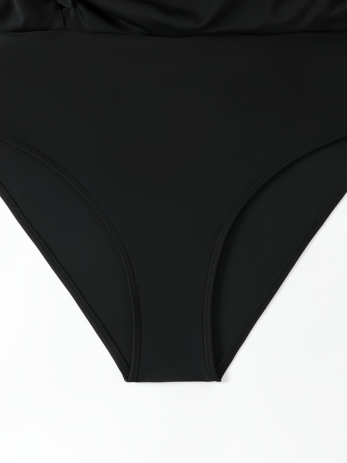 Maillot 2 pièces grande taille, jupe portefeuille nouée