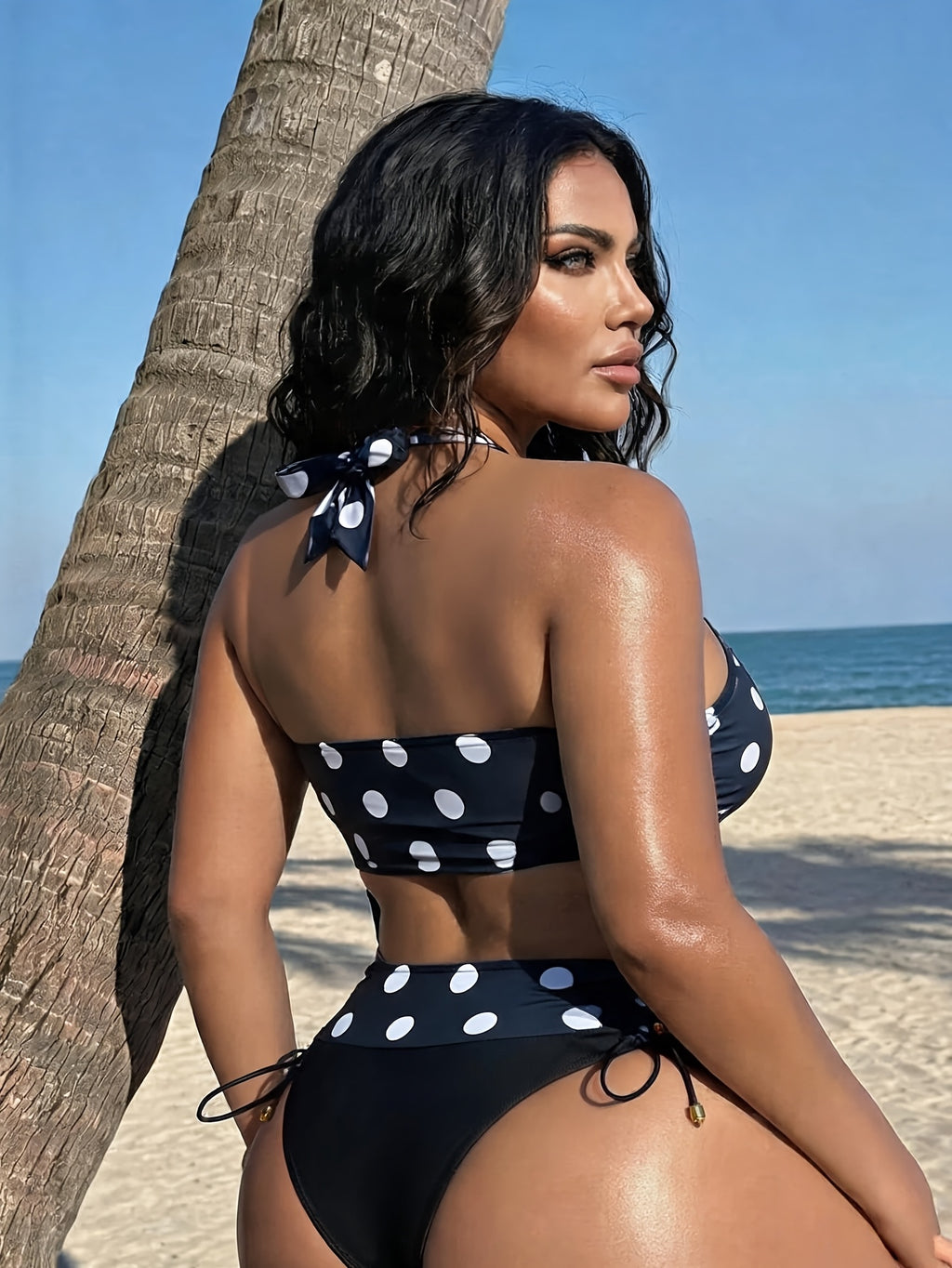 Bikini grande taille, pois — vue 3