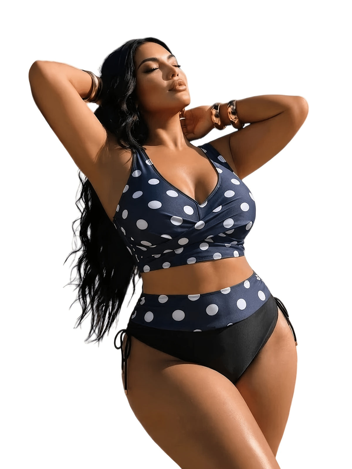 Bikini grande taille, pois — vue 6