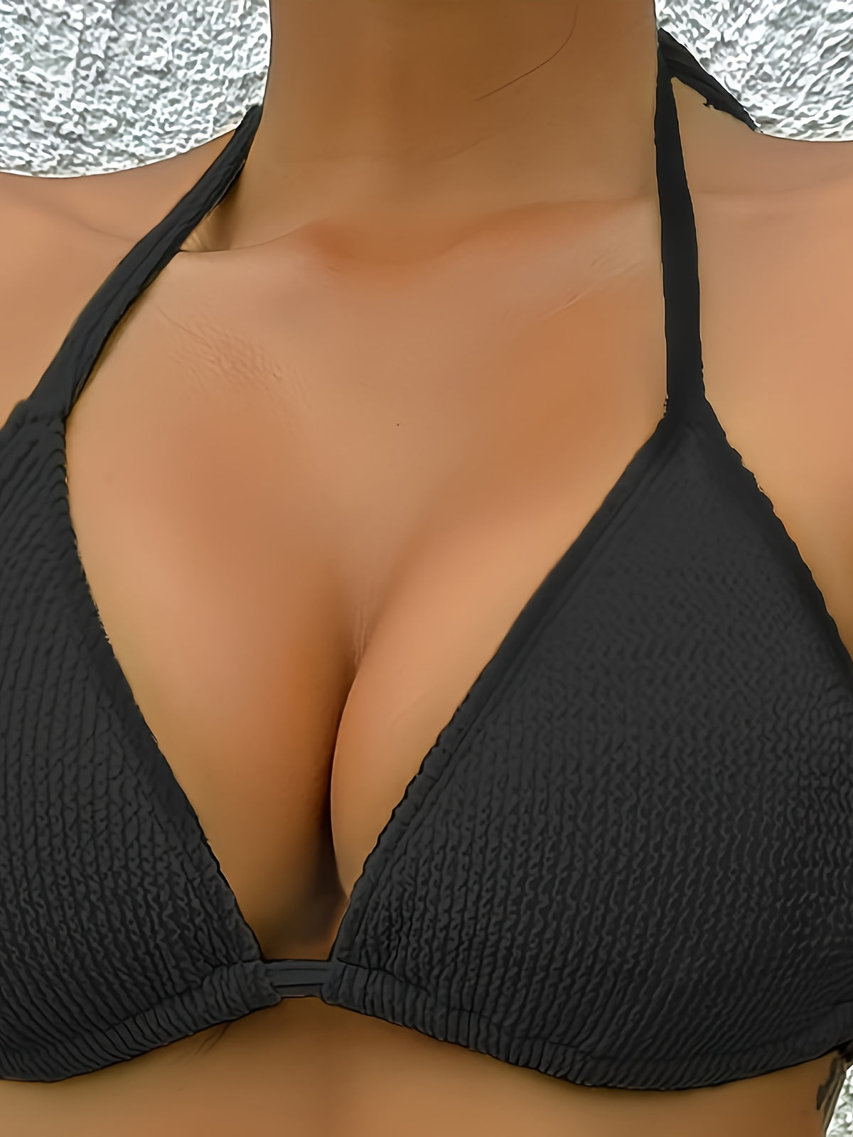 Maillot 3 pièces grande taille — Triangle et paréo assorti