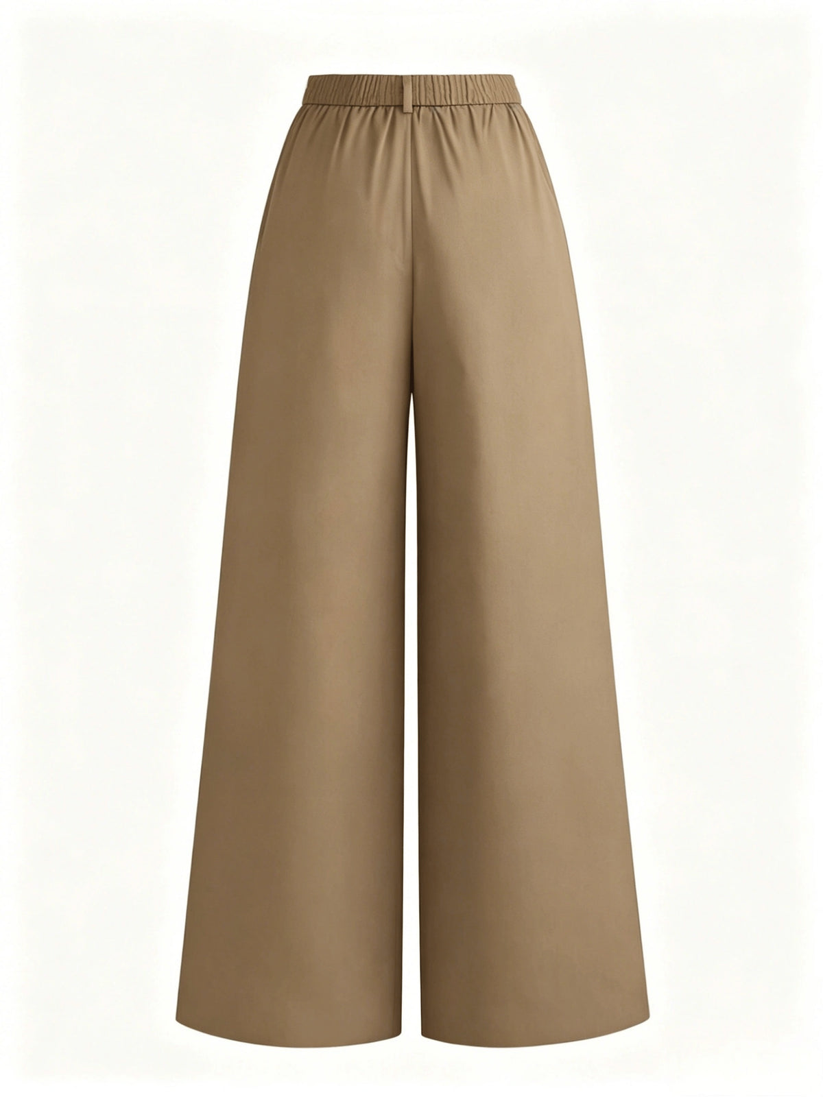 Pantalon palazzo grande taille — Anthracite à plis profonds